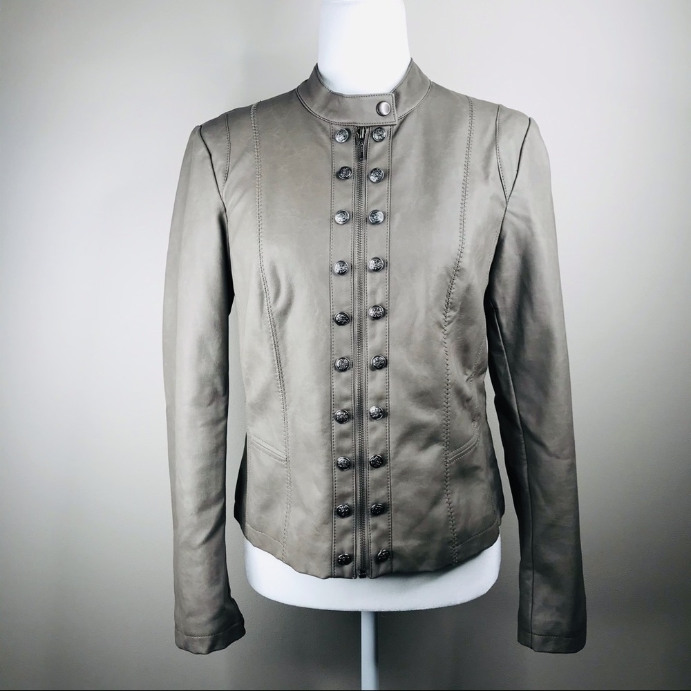 I.N.C. Leather jacket Gray